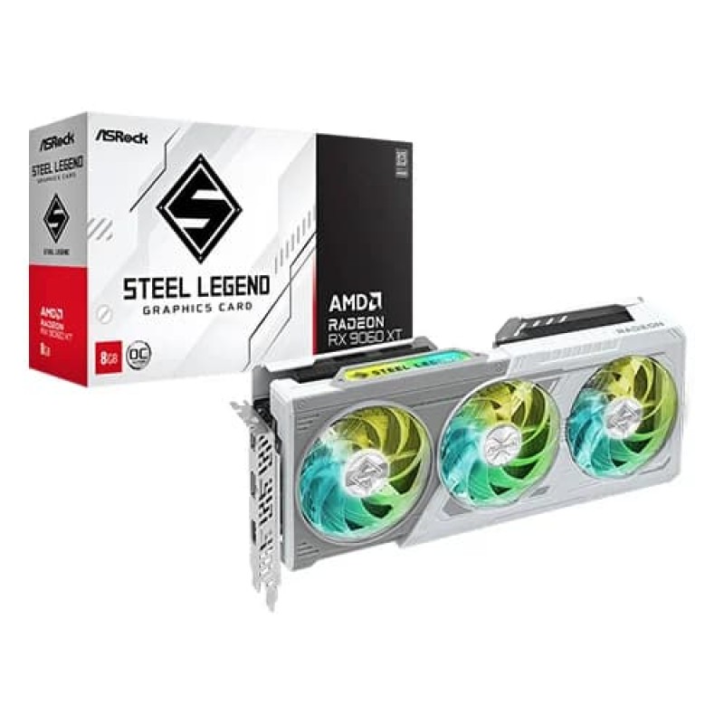 ASRock RX 9060 XT Steel Legend OC 8GB ASRock RX 9060 XT Steel Legend OC 8GB